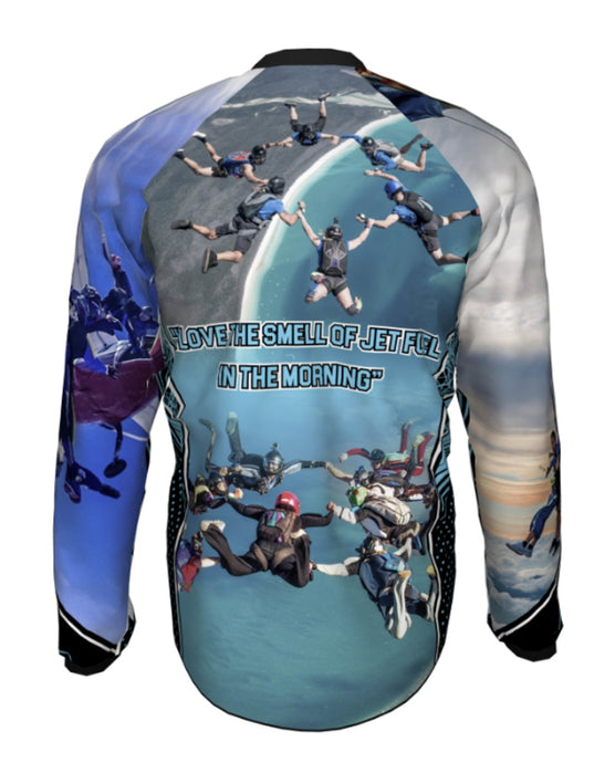 Grey Long Sleeve Skydive Jersey.     Price is $AUD