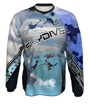 Load image into Gallery viewer, Grey Long Sleeve Skydive Jersey.     Price is $AUD