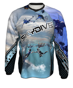 Grey Long Sleeve Skydive Jersey.     Price is $AUD