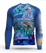 Load image into Gallery viewer, Blue Long Sleeve Skydive Jersey.    Price is $AUD